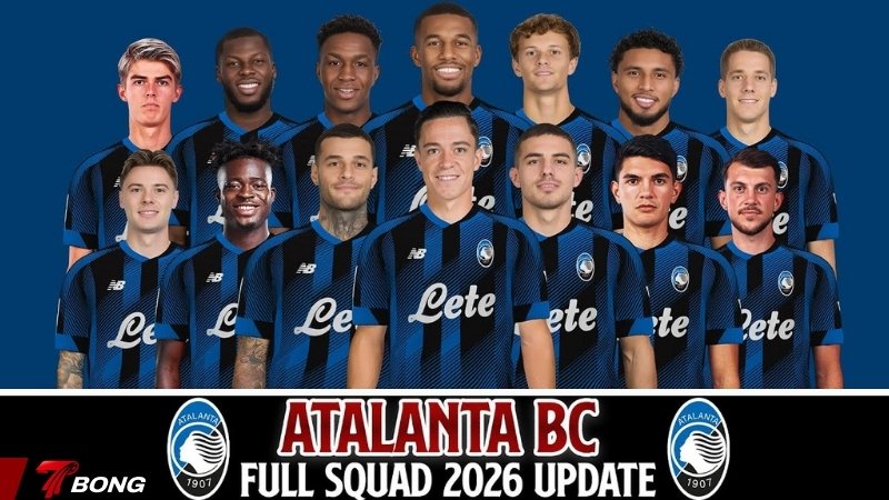 Đội hình đầy đủ mùa giải hiện tại của Atalanta